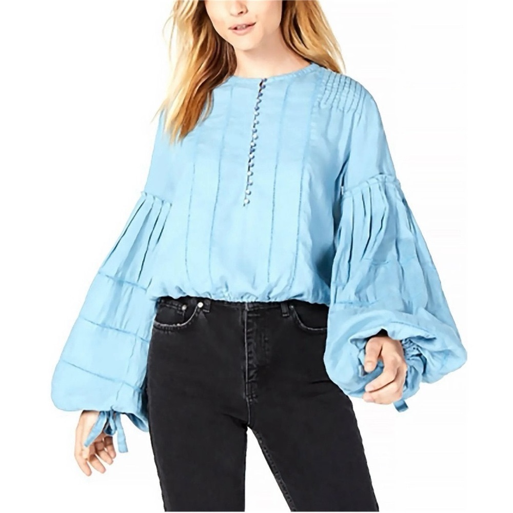 Free People High Swells Peasant Top